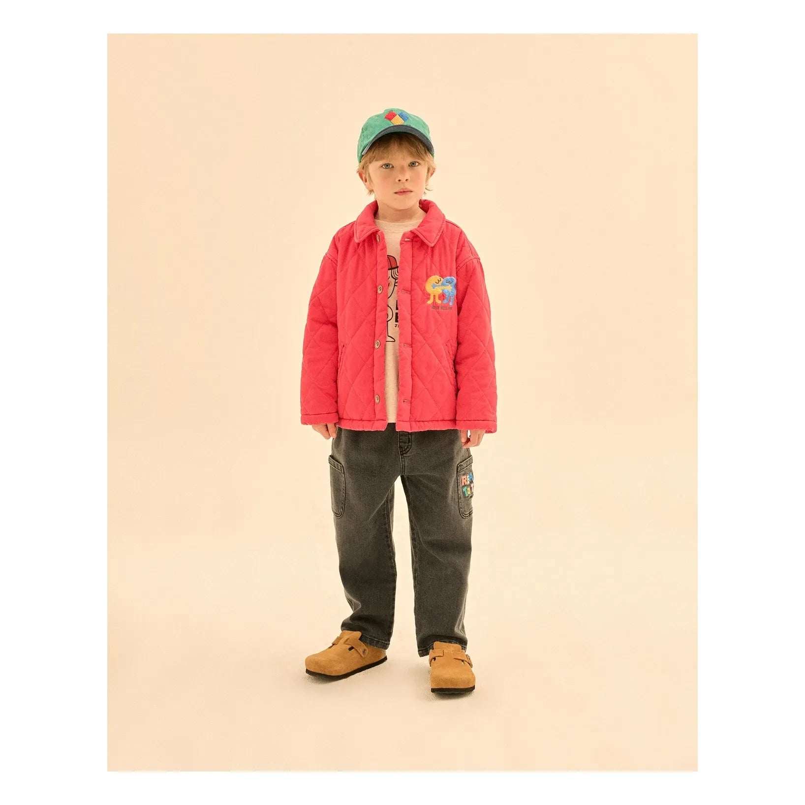 Jelly Mallow - Hug Me Quilted Jacket | Red