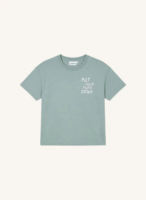 Cos I Said So - "Put Your Phone Down" T-shirt | Grey blue