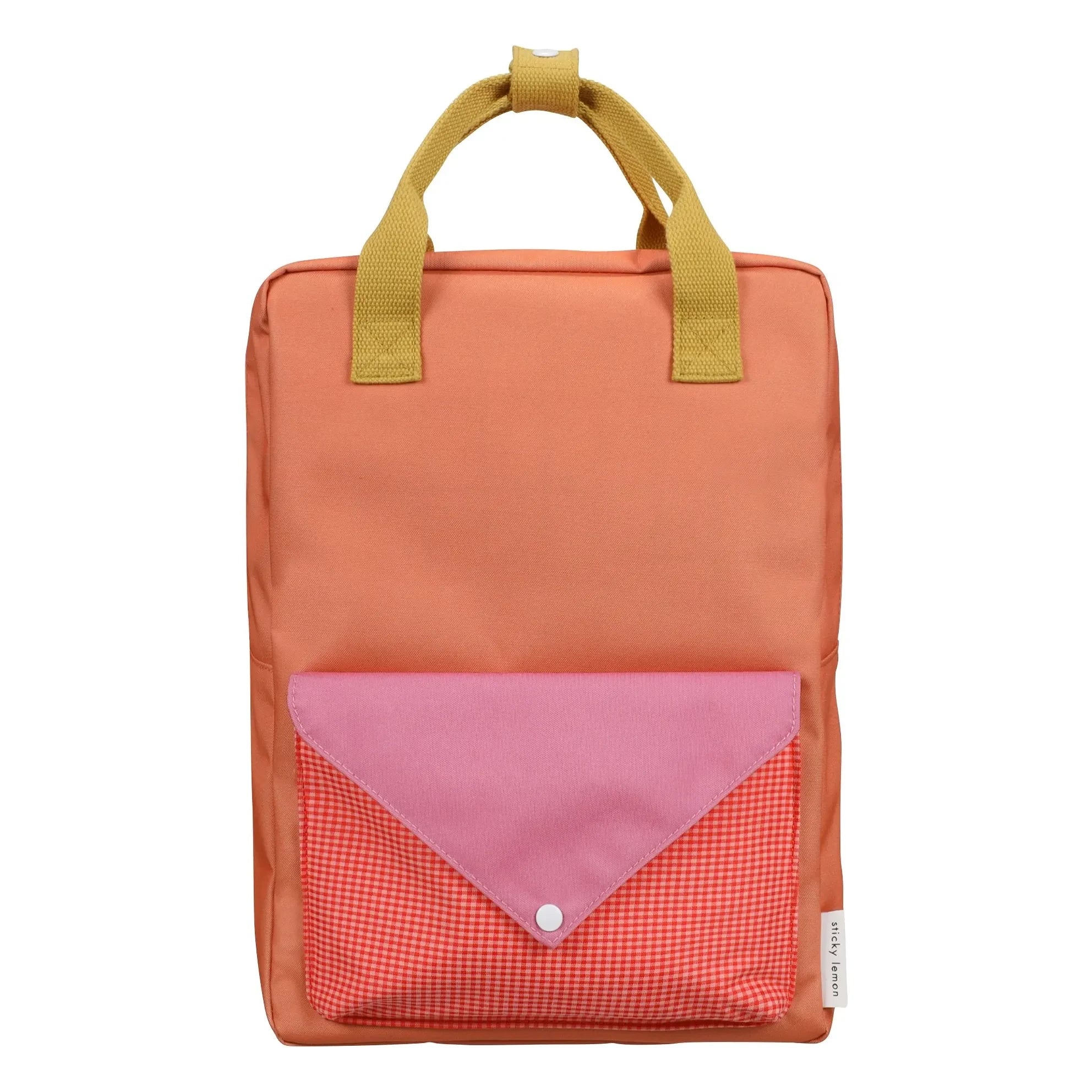 Sticky Lemon - Large Envelope Backpack | Coral