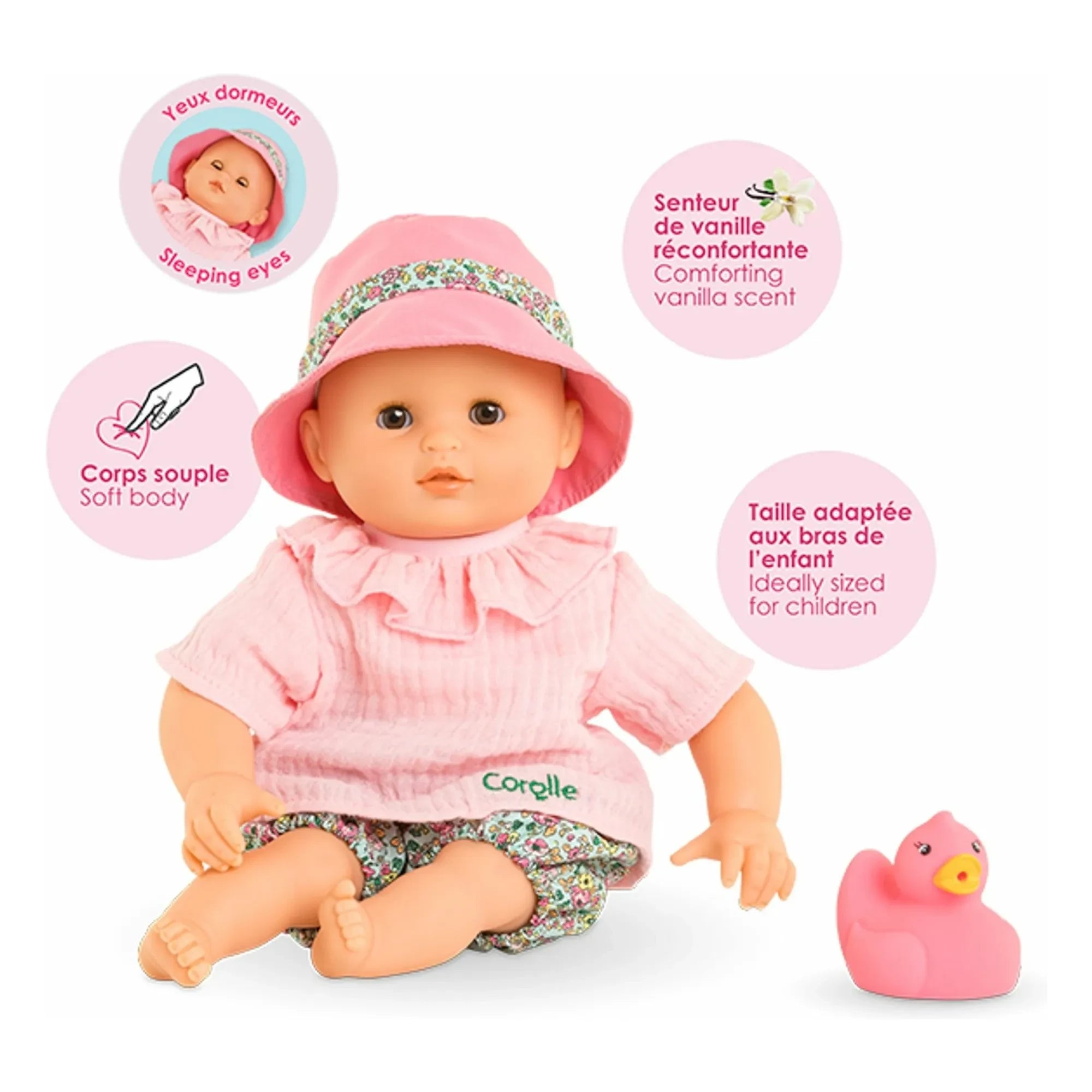 Corolle - My First Baby - Bébé Bain Coralie | Light Pink