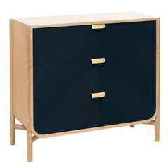 Hartô - Marius 3-Drawer Chest | Navy Blue