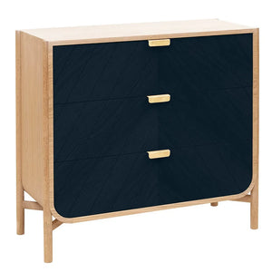Hartô - Marius 3-Drawer Chest | Navy Blue