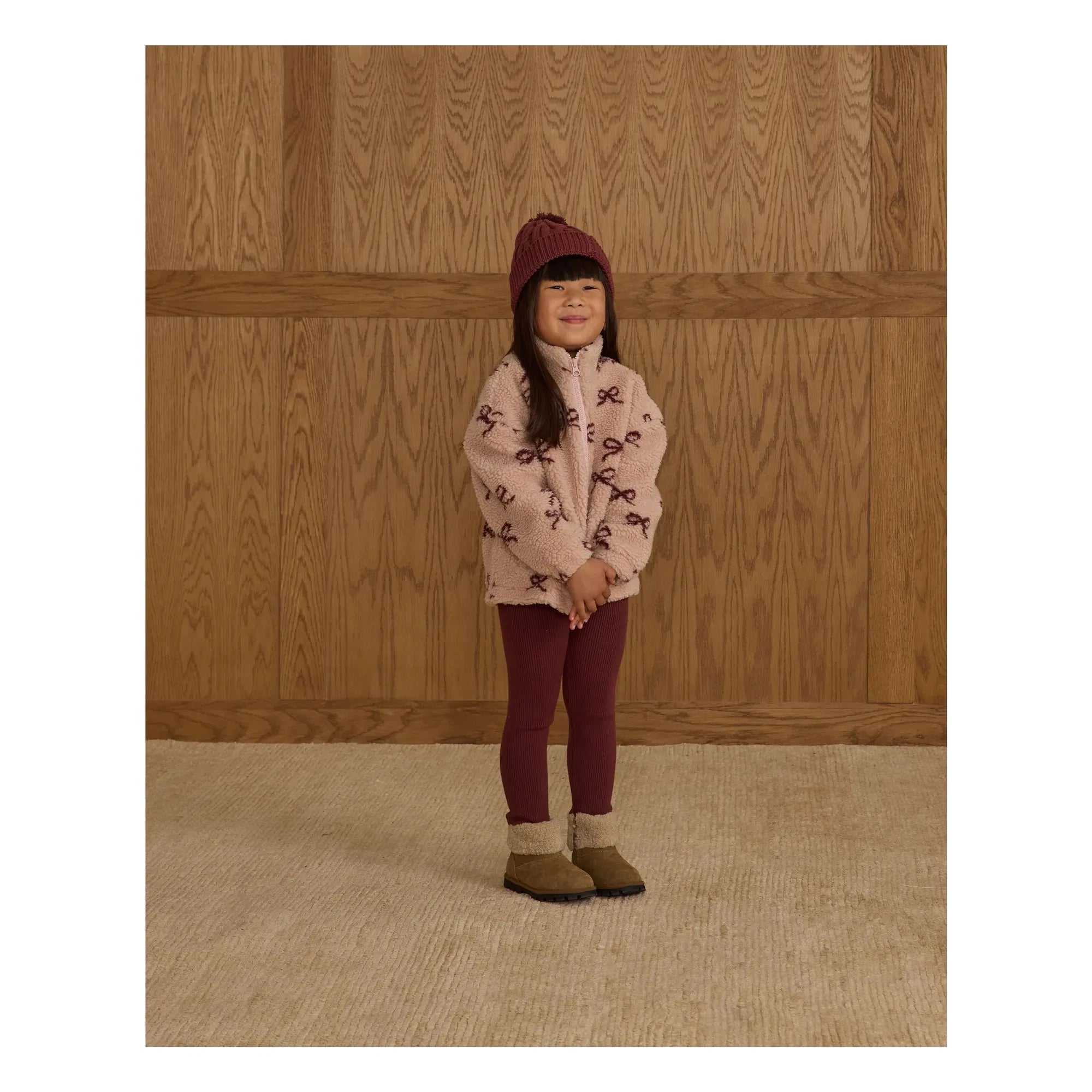 Rylee + Cru - Pointelle Leggings | Burgundy