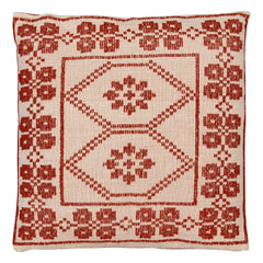 House of Capricorn - Inês Embroidered Pillow | Brick Red