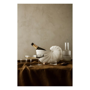 Ferm Living - Ripple Champagne Glasses - Set of 2 | Gray