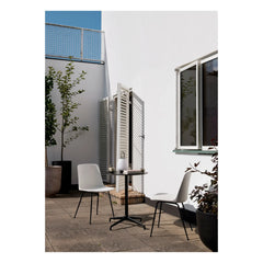 & Tradition - Rely ATD5 Round Outdoor Dining Table | Black