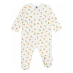 Petit Bateau - Sleep Well Organic Cotton Striped Pajamas | Ecru