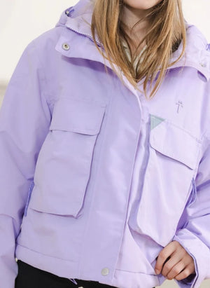 Töastie - Waterproof Windbreaker with Recycled Fiber Lining | Lilac