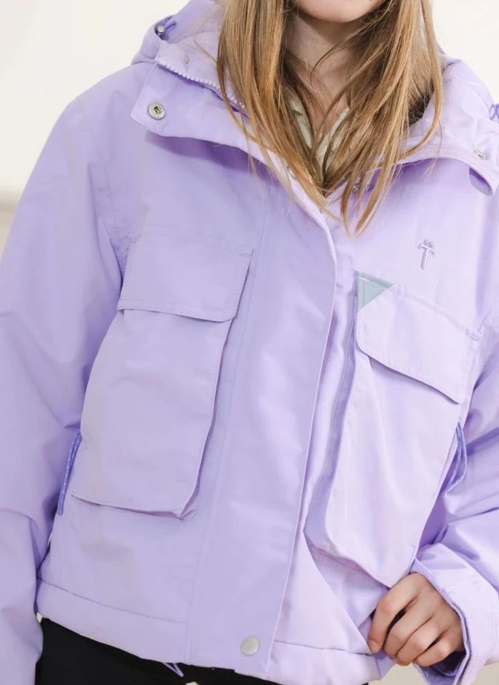 Töastie - Waterproof Windbreaker with Recycled Fiber Lining | Lilac
