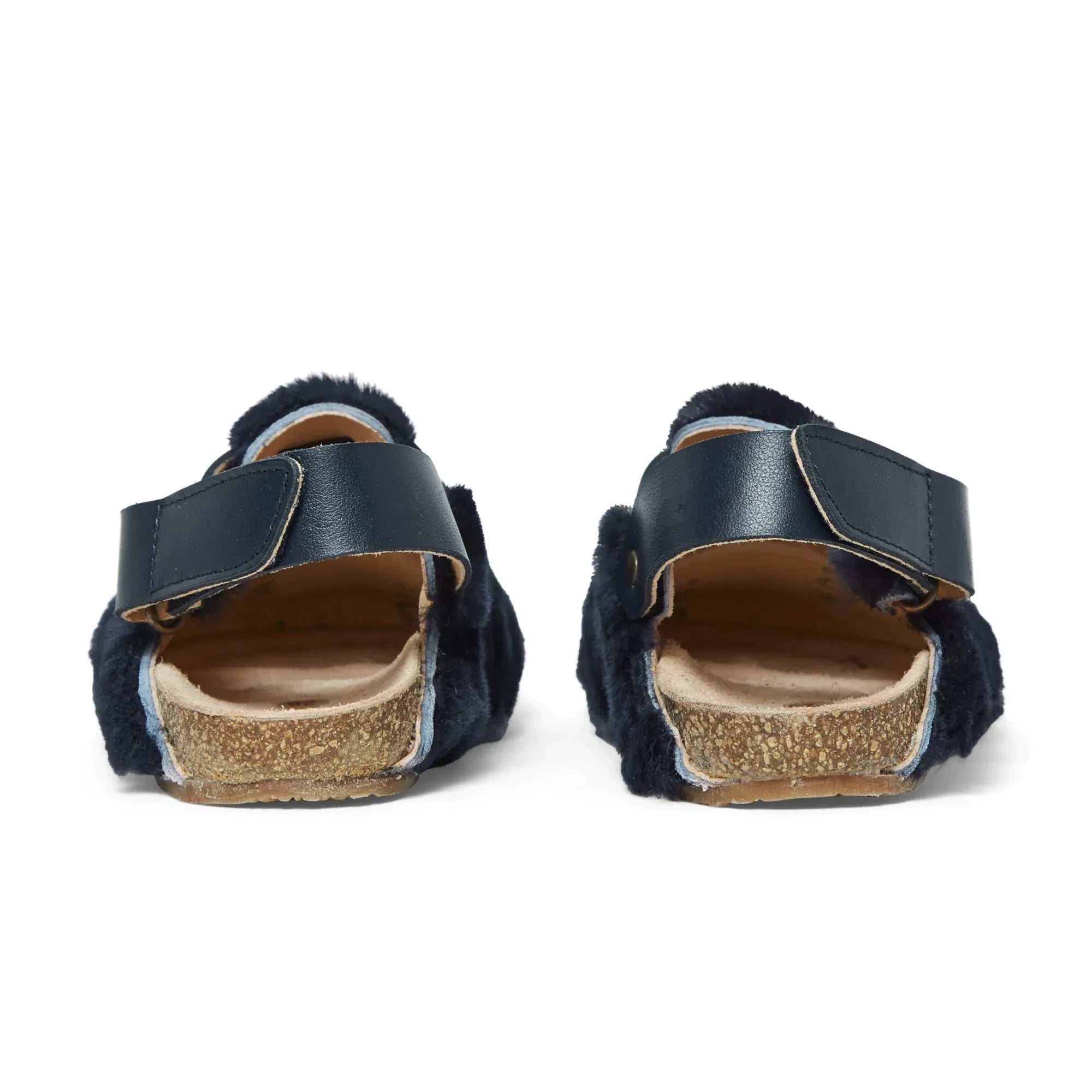 Pèpè - Faux Fur Slippers | Navy Blue