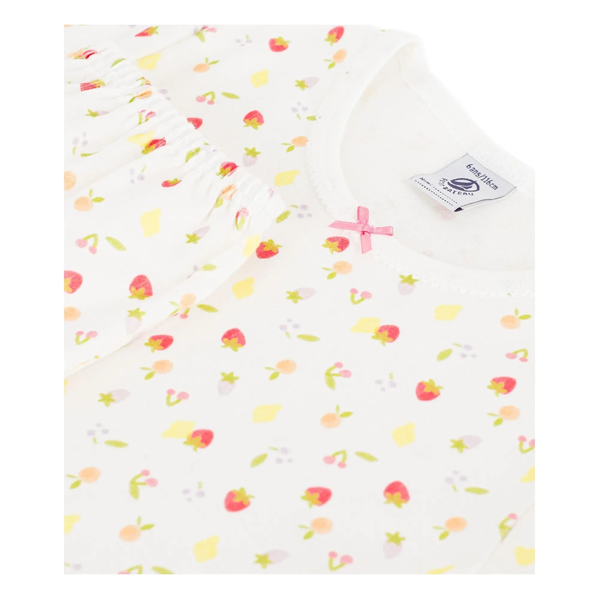 Petit Bateau - Capri Meyveli Pijamalar | Ekru