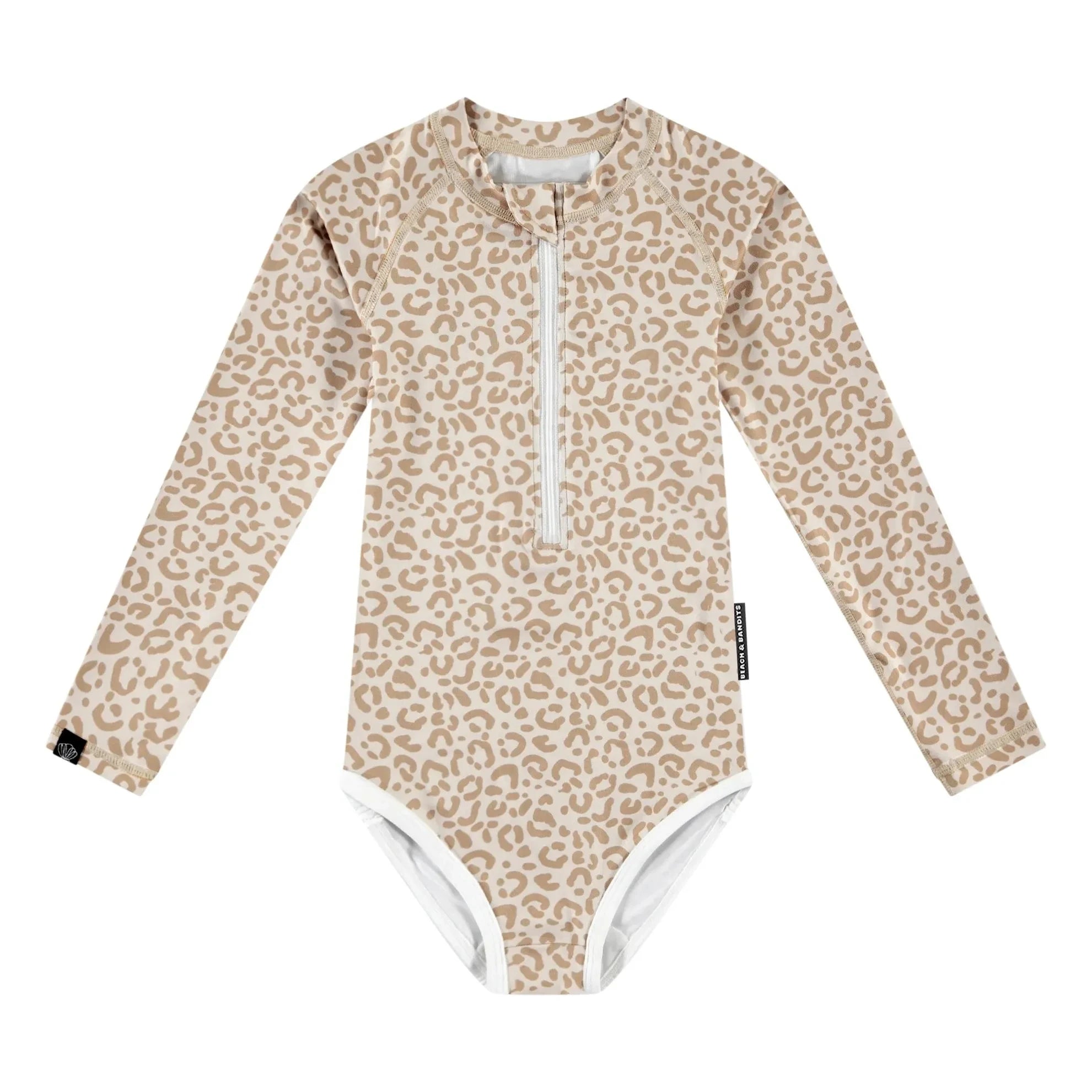 Beach & Bandits - Smiley UV-Protected Swimsuit Made from Recycled Fibers | Beige
