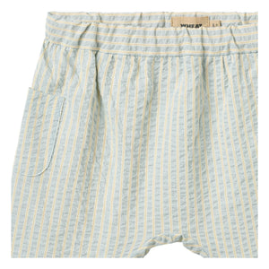Wheat - Henry Striped Organic Cotton Pants | Light Blue