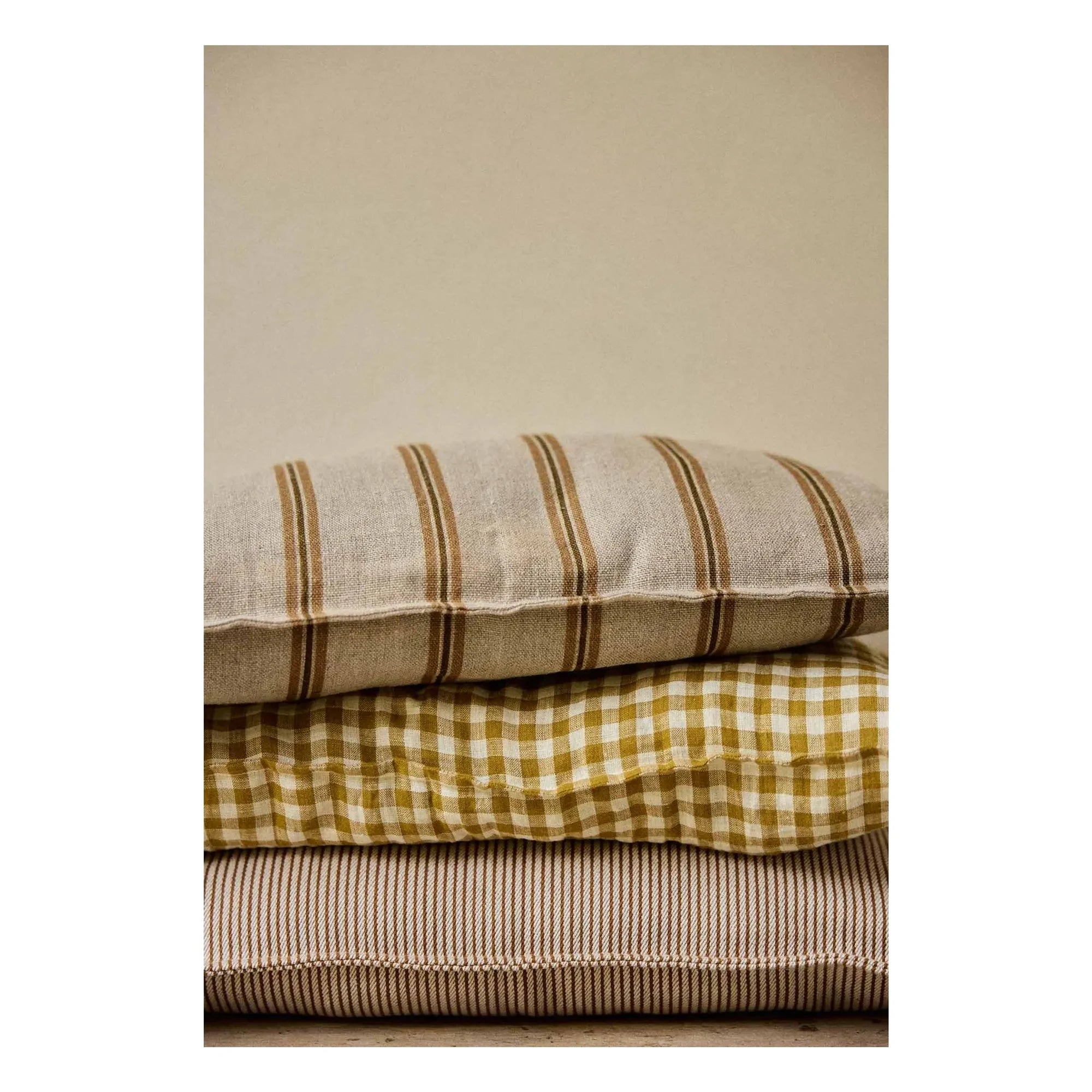 Gabrielle Paris - Striped Pillowcase | Brown