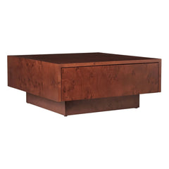 Ferm Living - FSC Blur Storage Wooden Drawer Coffee Table | Dark Wood