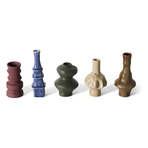 HKliving - Palette Ceramic Vases - Set of 5