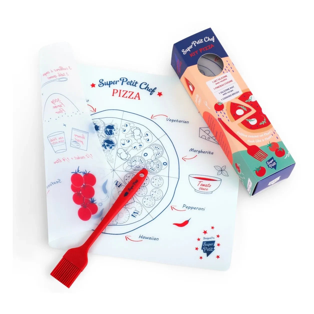 Superpetit - Patterned American Service Set - Pizza Set