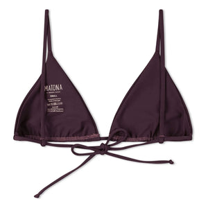 Matona - Triangular Jersey Top Made from Recycled Fibers | Aubergine