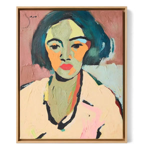 HKliving - Handmade painting with frame