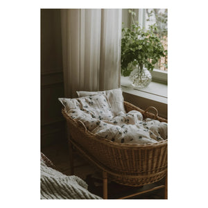 garbo&friends - Blueberry Cotton Muslin Bedding Set | Cream