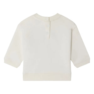 Bonpoint - Gena Cherry Organic Cotton Baby Sweatshirt | Cream