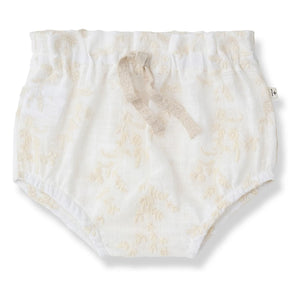1+ in the family - Ulia Embroidered Bloomer | Ecru