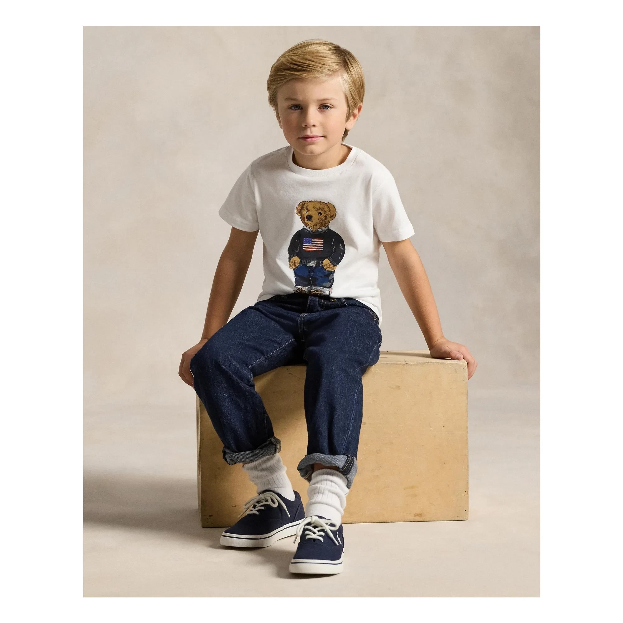 Ralph Lauren - Bear Jersey T-Shirt | White