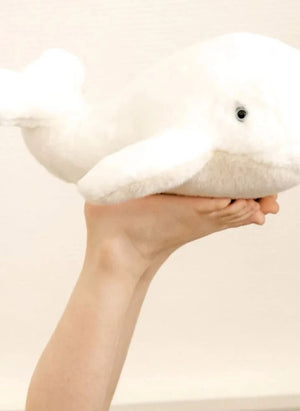 La Pelucherie - Romy Whale Plush Toy, 35 cm | White