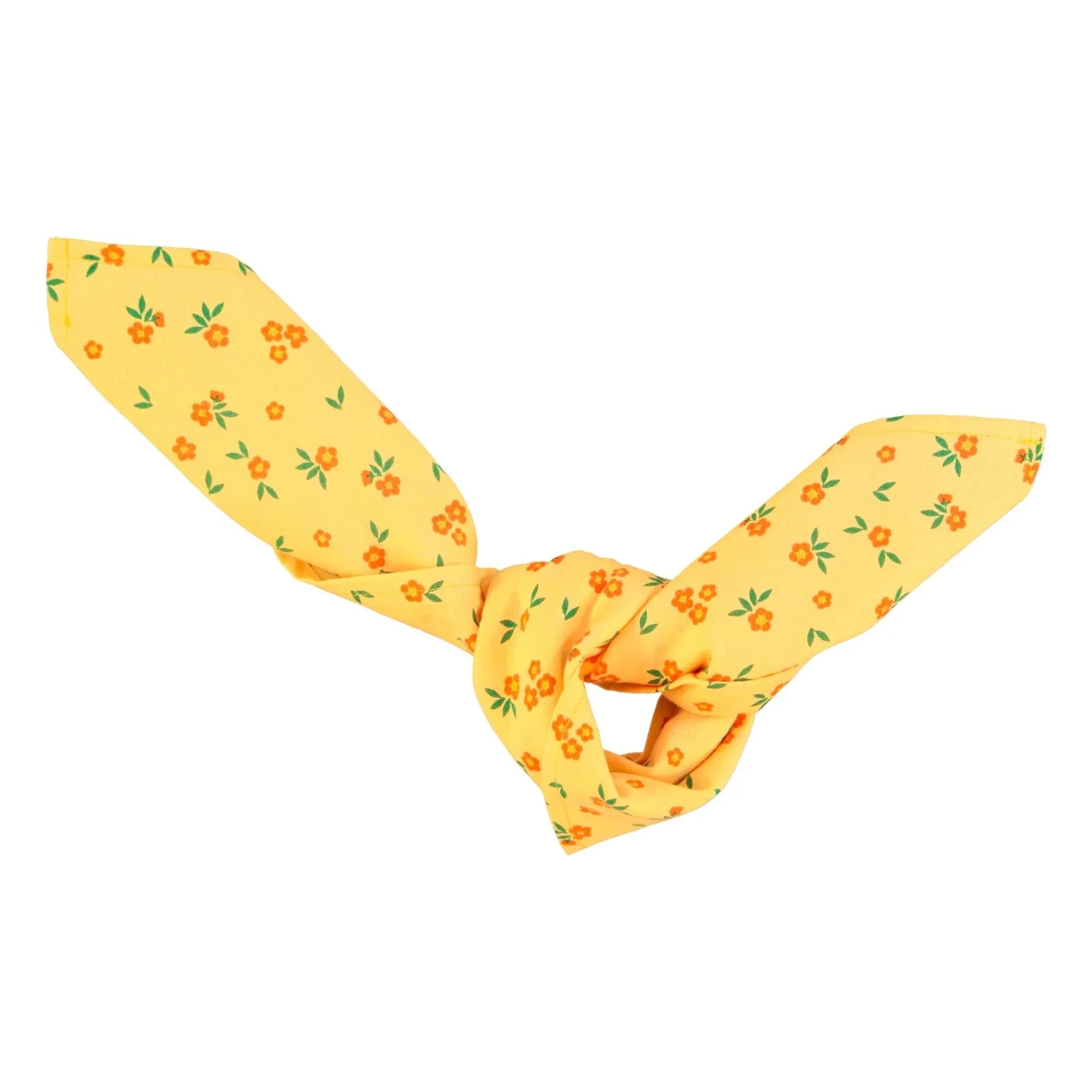 Piupiuchick - Organik Pamuk Çiçekli Bandana | Sarı