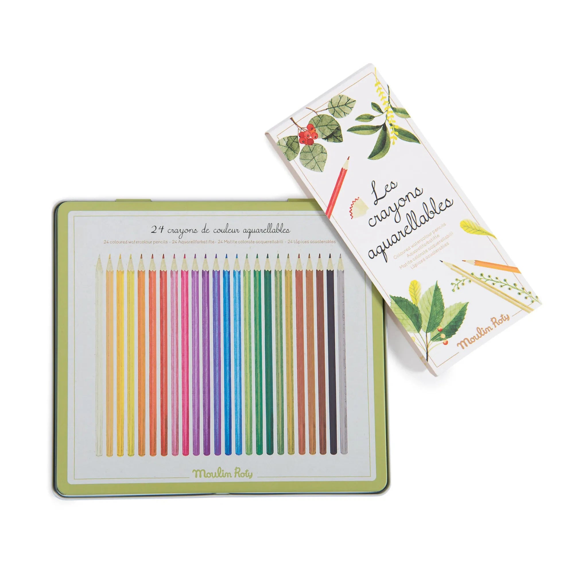 Moulin Roty - 24-Count Water-Soluble Lead Pencil Case