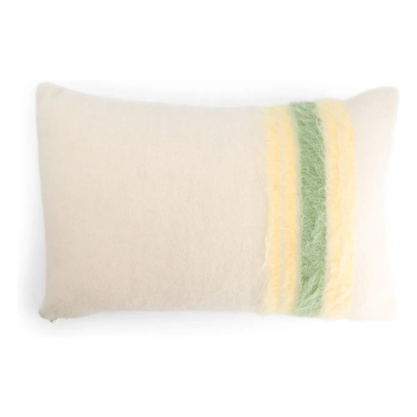 The Socialite Family - Carino rectangular striped mohair cushion | Yellow