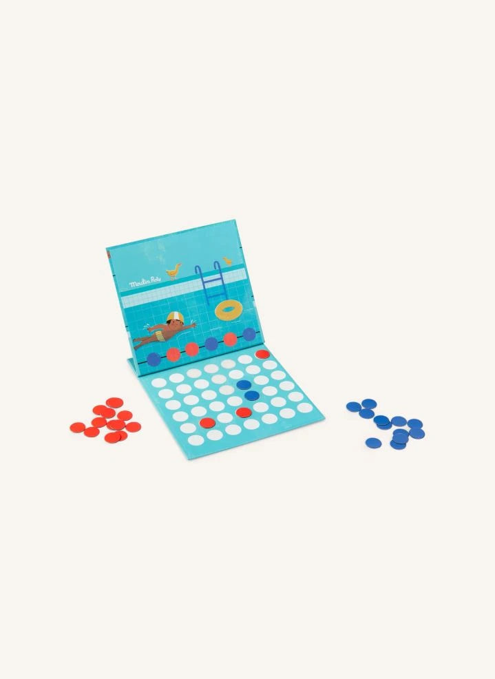 Moulin Roty - "4-Piece Row" Magnetic Game - Today is Wednesday
