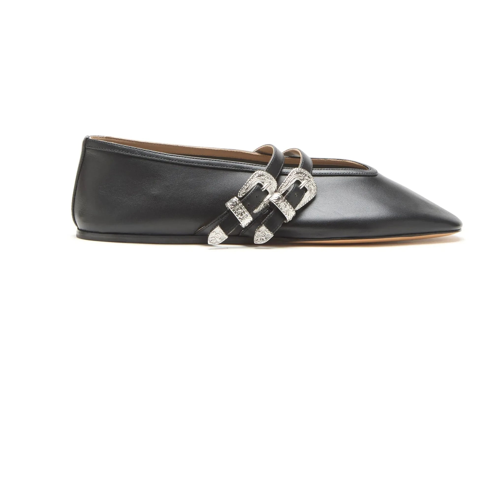 Le Monde Beryl - Claudia Leather Ballerina | Black