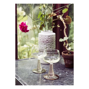 HKliving - Swirl Wine Glass | Nude