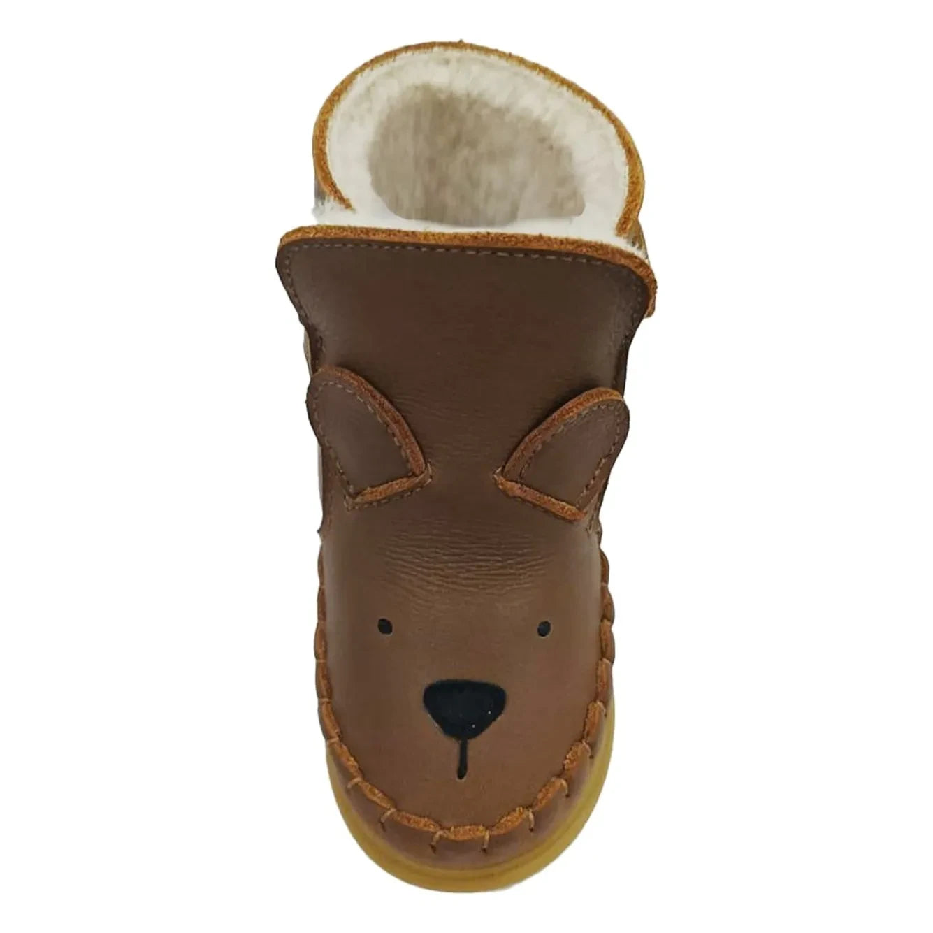 Donsje - Klasik Dubu Ayıcıklı Kürklü Botlar | Kahverengi