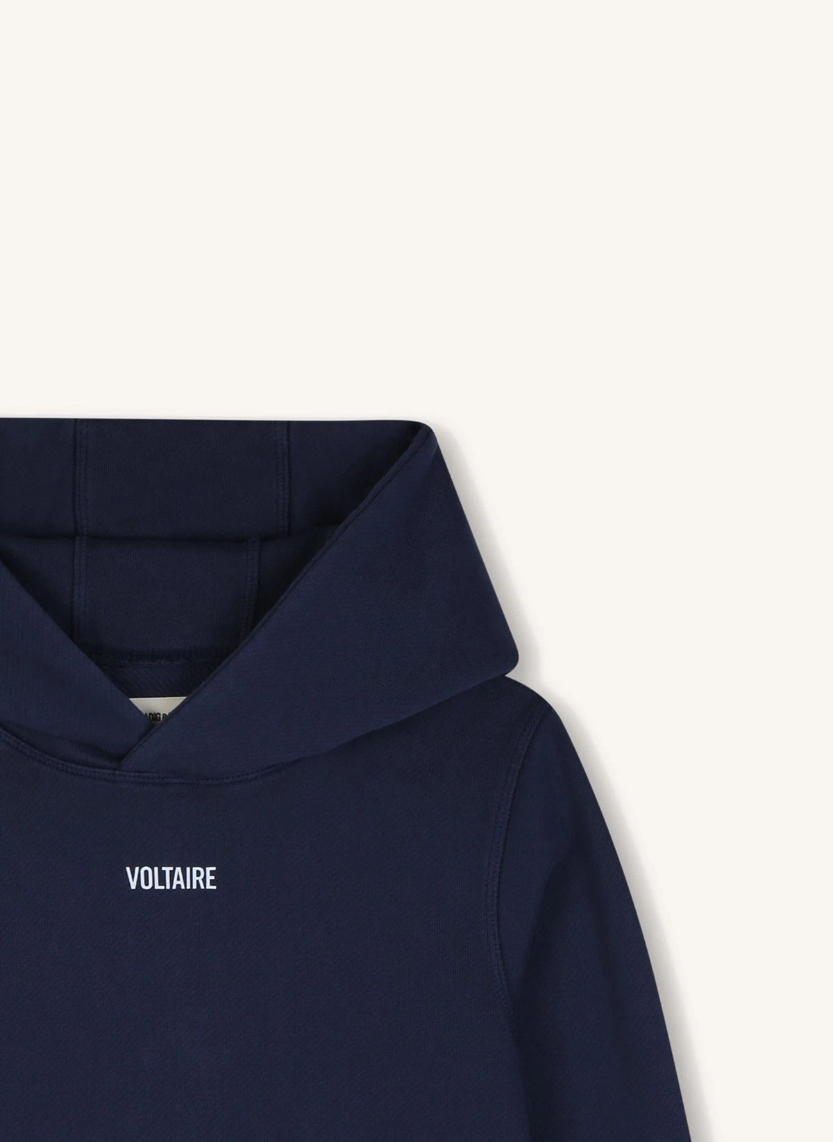 Zadig & Voltaire - Revoltaire Tour Organic Cotton Hooded Sweatshirt | Blue