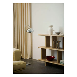 & Tradition - Flowerpot VP12 Footed Lamp, Verner Panton | Chrome
