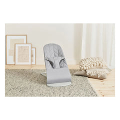 BabyBjörn - Pétale Quilted Cotton Bliss Lounger | Light Gray