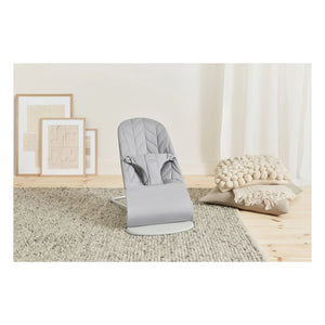 BabyBjörn - Pétale Quilted Cotton Bliss Lounger | Light Gray
