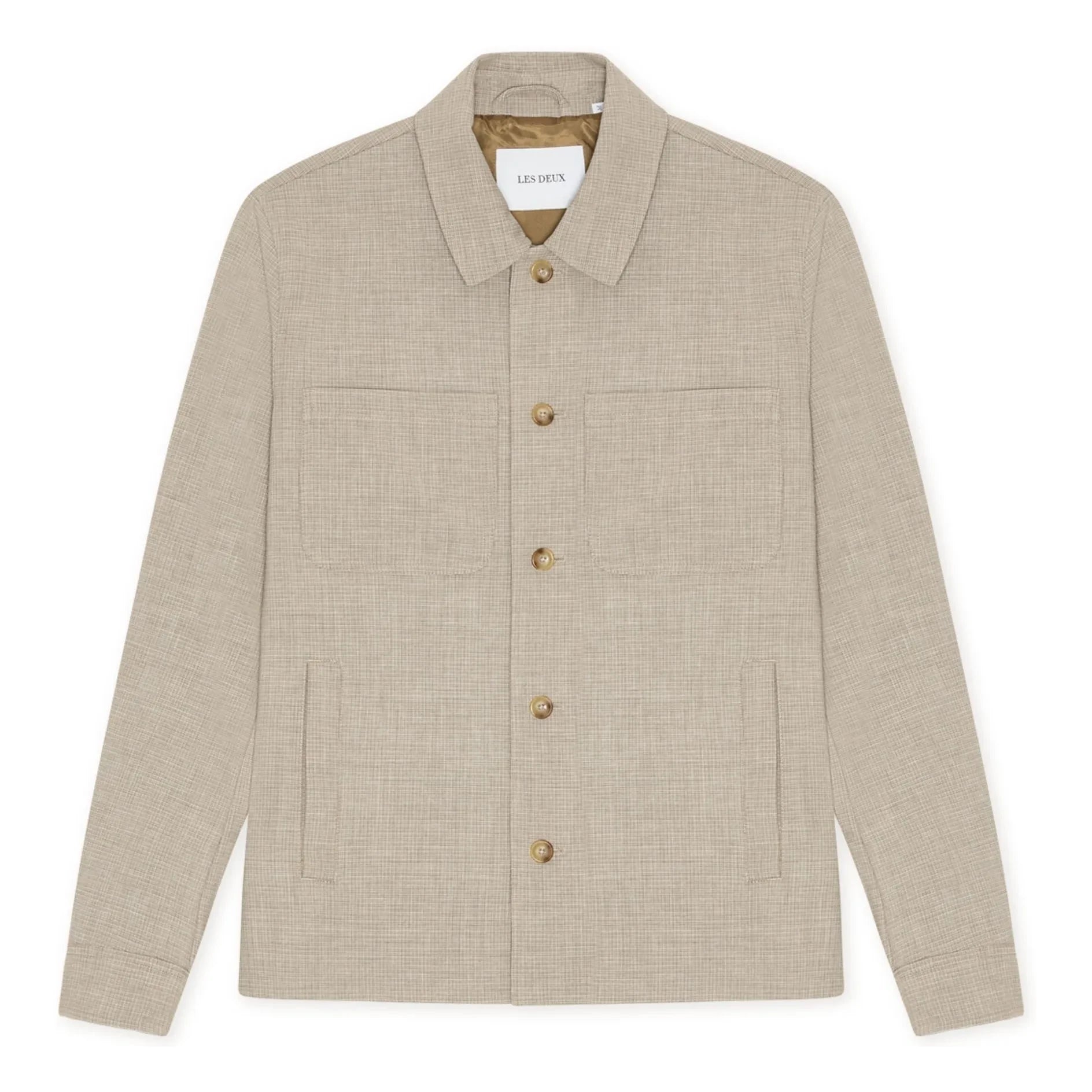 Les Deux - Veste Check Hybrid | Brown