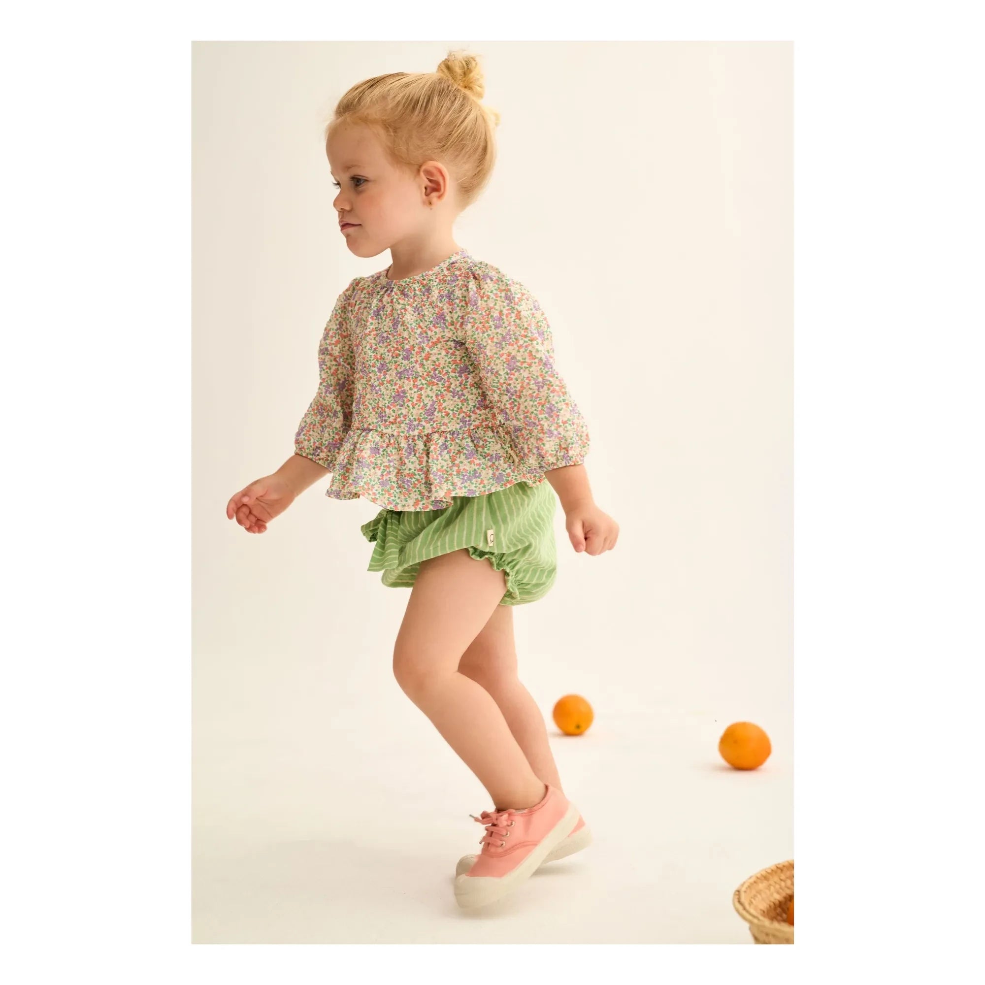 Cozmo - Alize Striped Bloomer | Grass Green