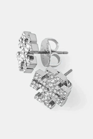Tory Burch Kira Pave Stud Küpeler