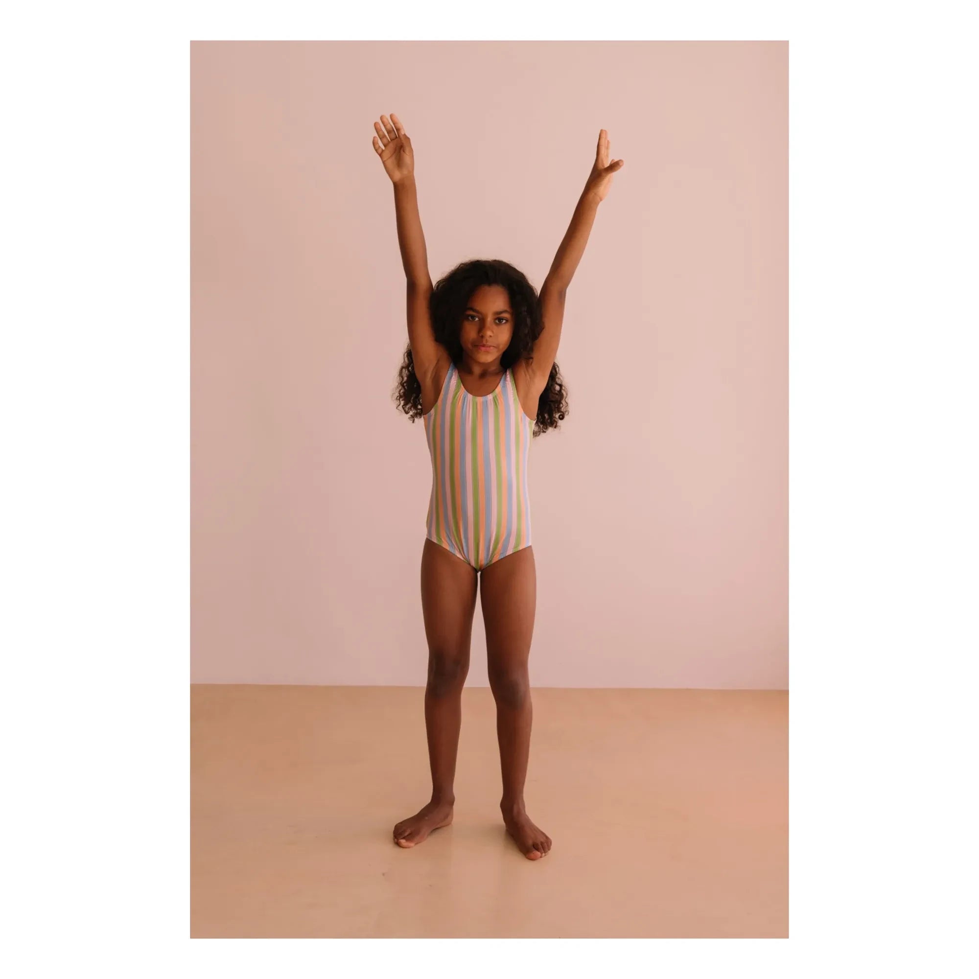 We Are Kids - Hailey Striped Swimsuit | Light Pink