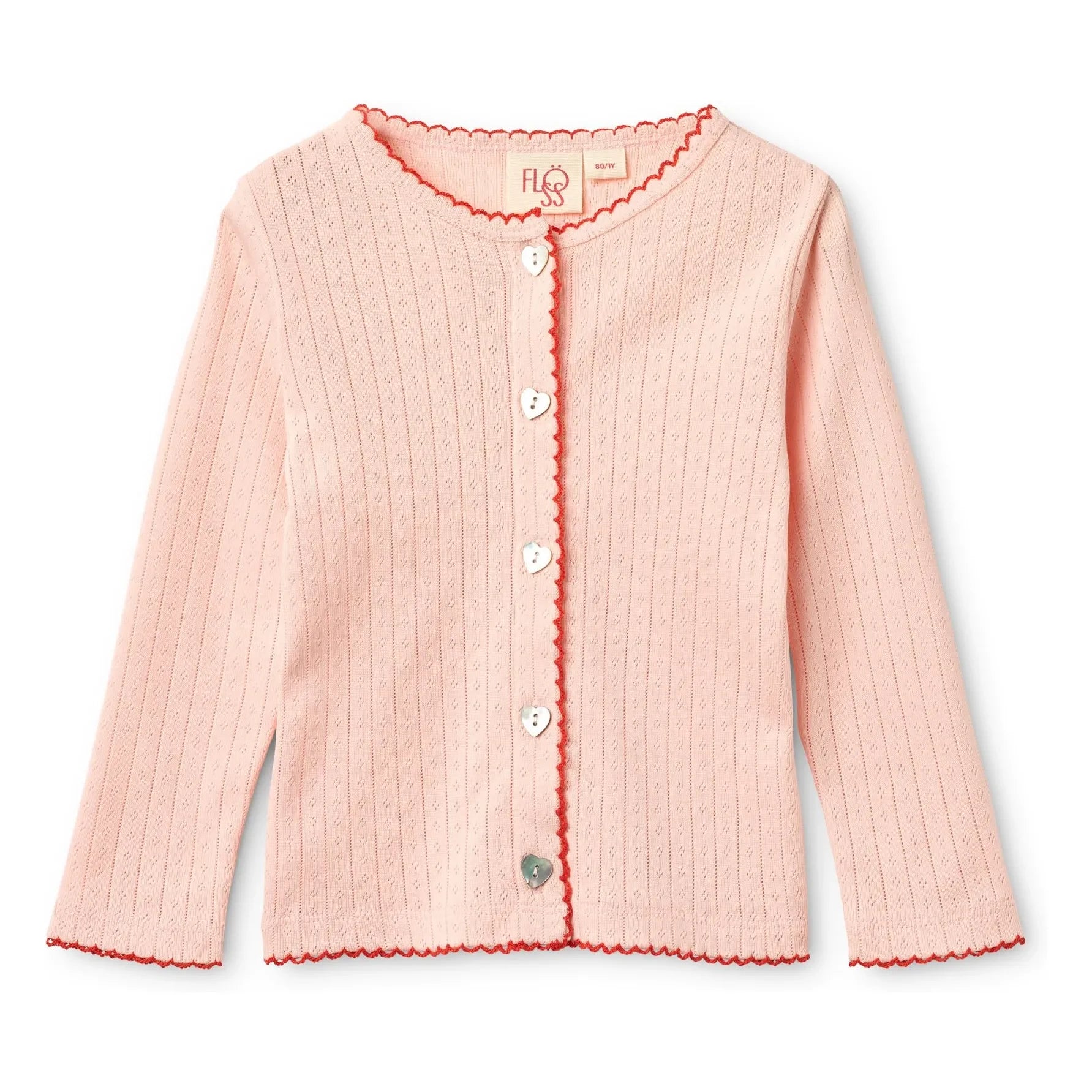 Flöss - Powder Pink Pointelle Liva Puffer Vest