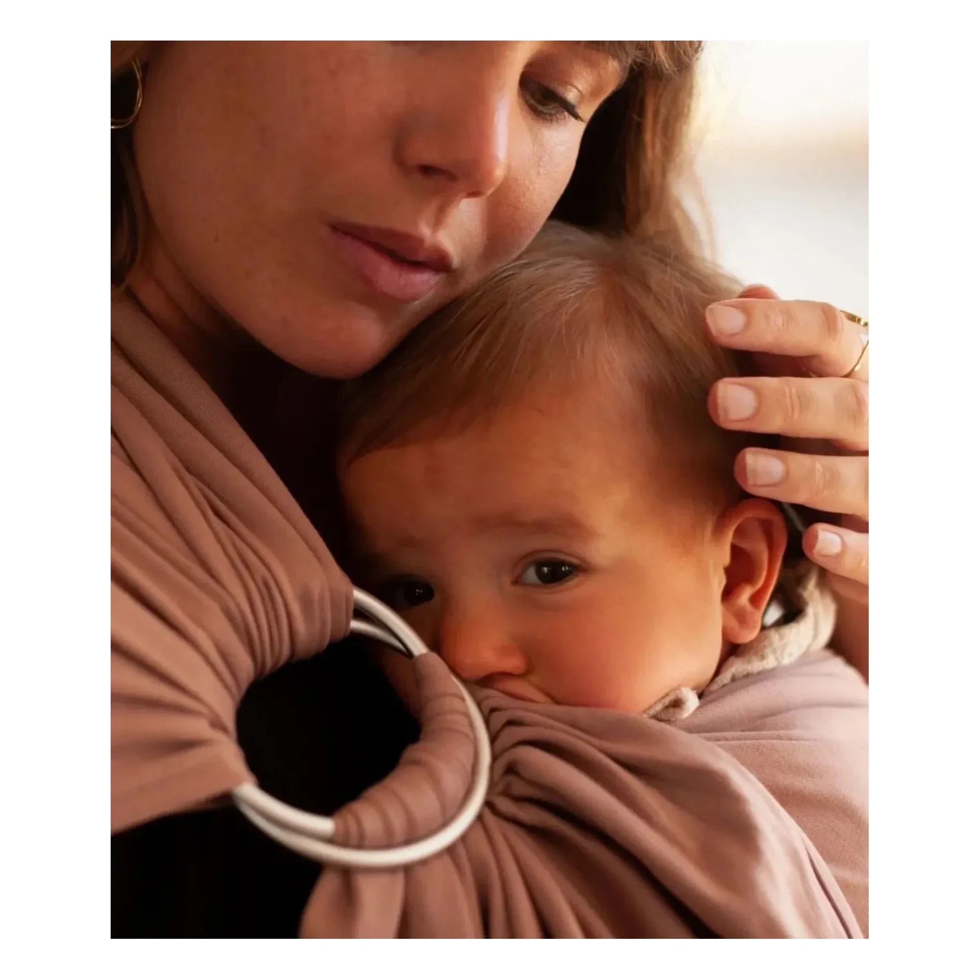 Mama Hangs - Organic Cotton Baby Swaddle | Terracotta