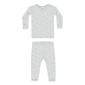 Quincy Mae - Bamboo Pajama | Gray Blue