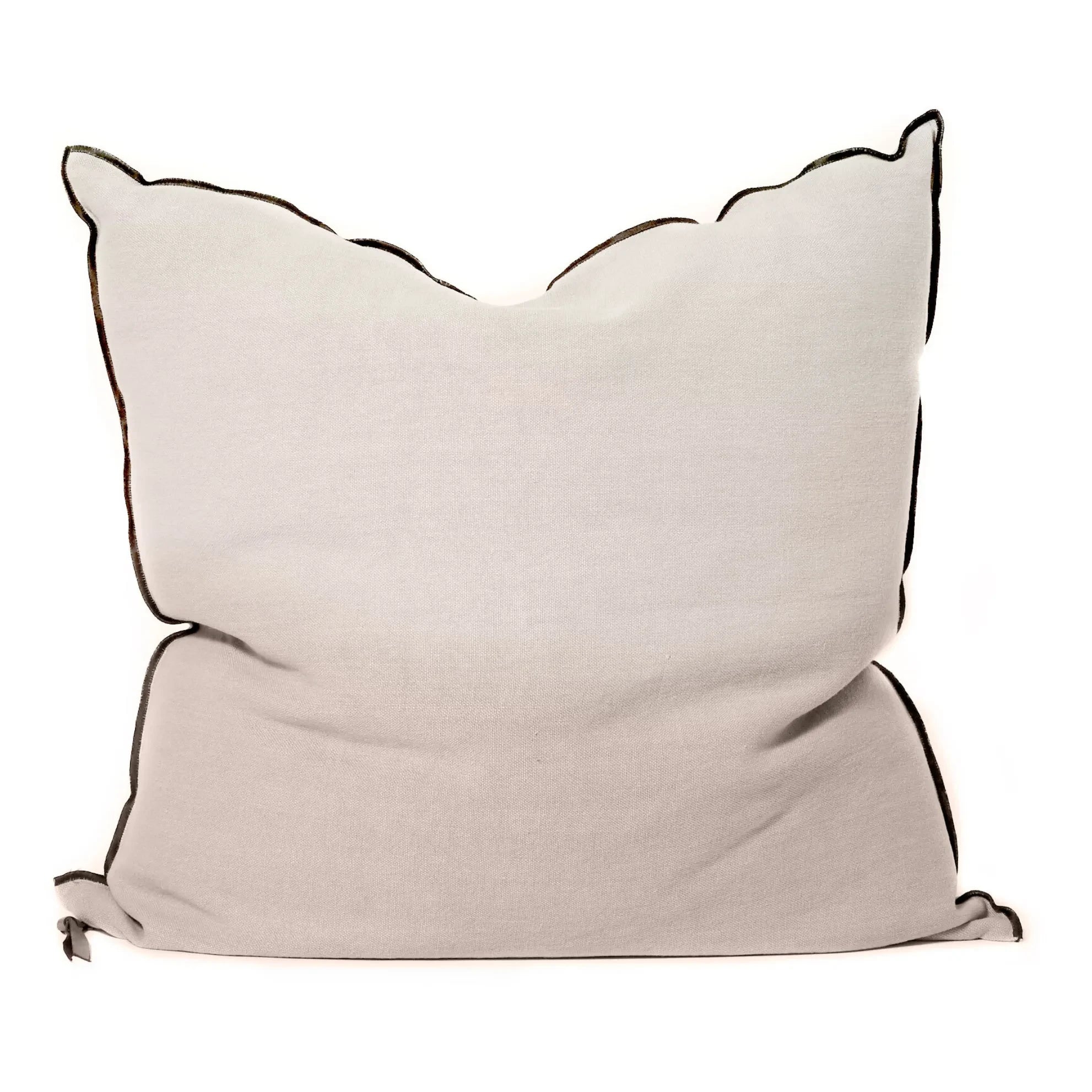 Maison de Vacances - Vice Versa Black Line Stonewashed Linen Kırlent | FiorediLatte