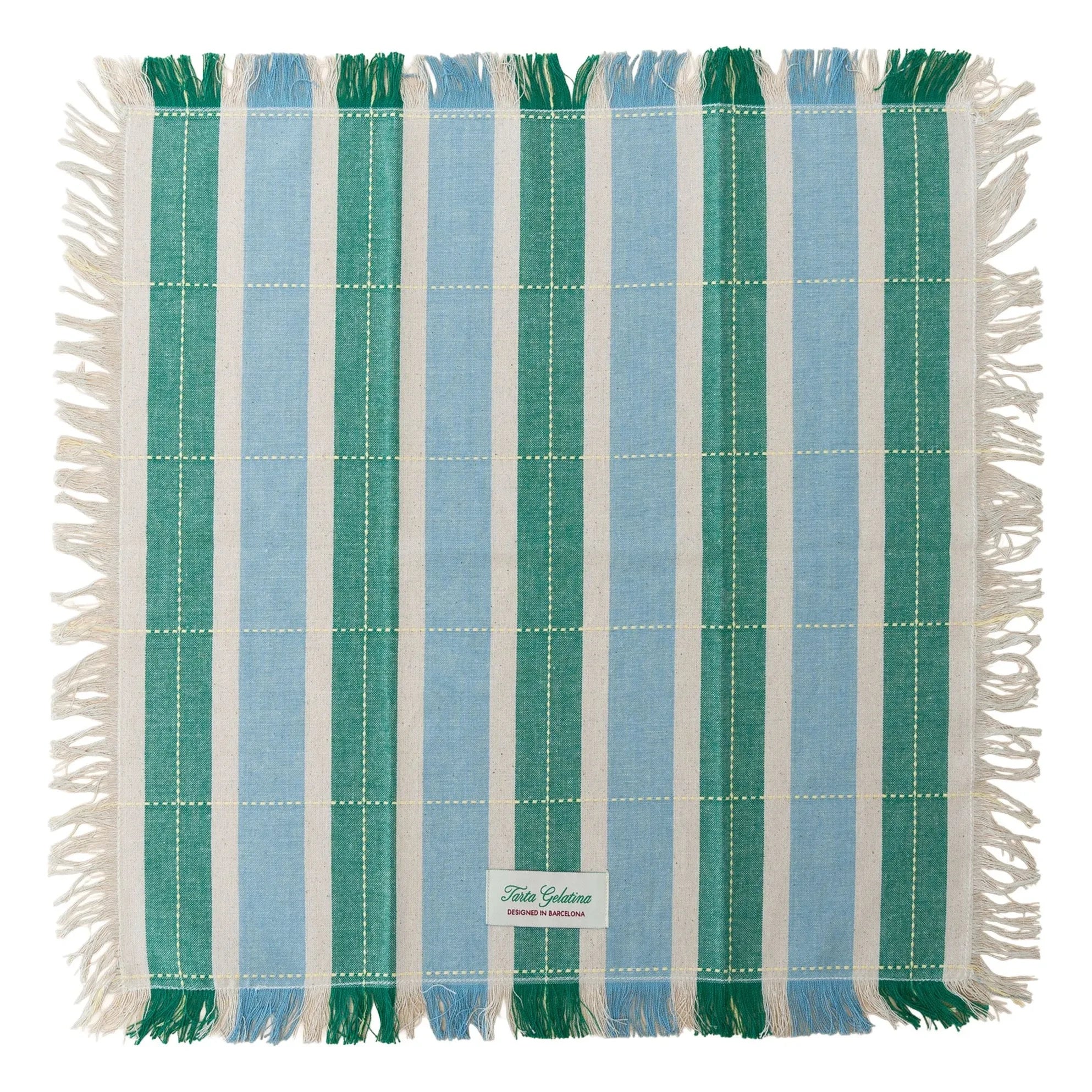 Tarta Gelatina - Organic Cotton Napkins - Set of 2 | Blue