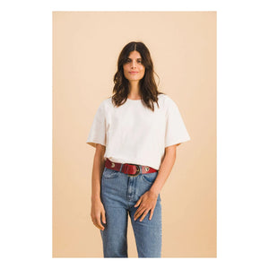 Elise Chalmin - Mario Cotton T-Shirt | White