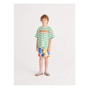 Bobo Choses - Striped Lace-Up Sneakers | Blue